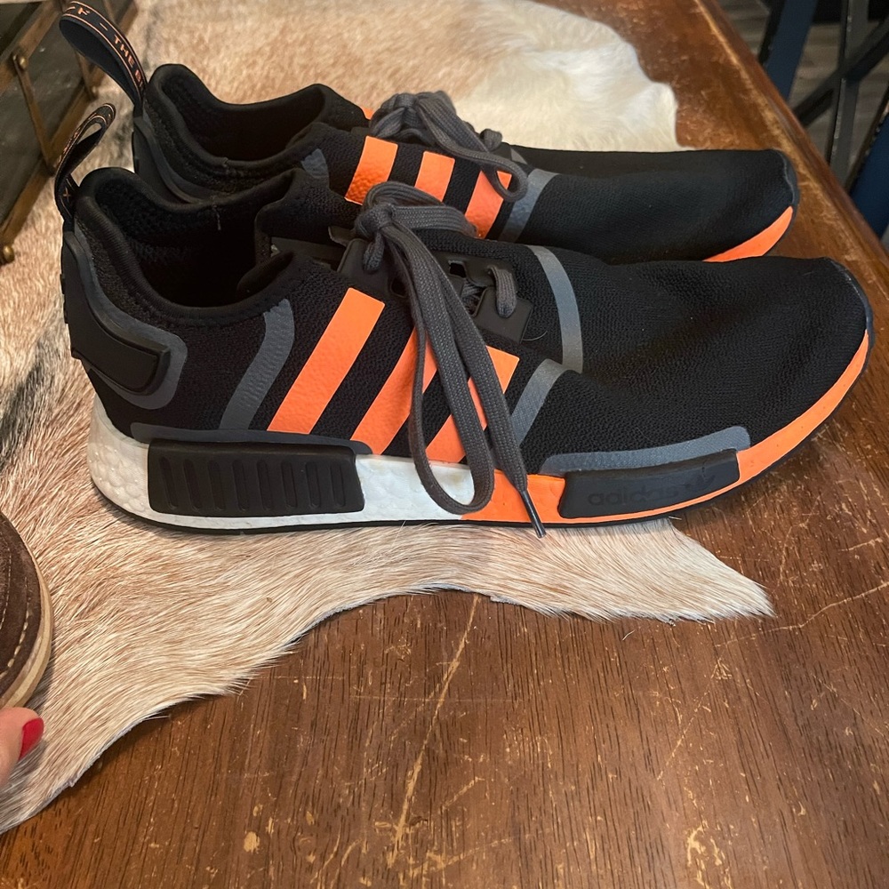 adidas Originals NMD R1 G55575 Men's running training shoes black/orange